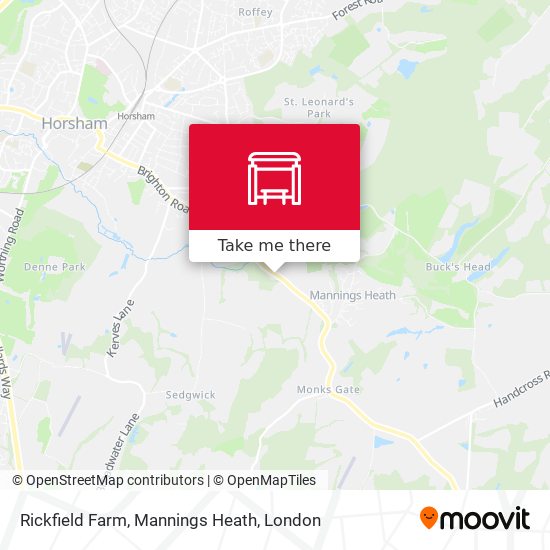 Rickfield Farm, Mannings Heath map