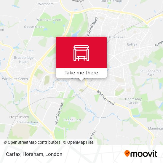 Carfax, Horsham map