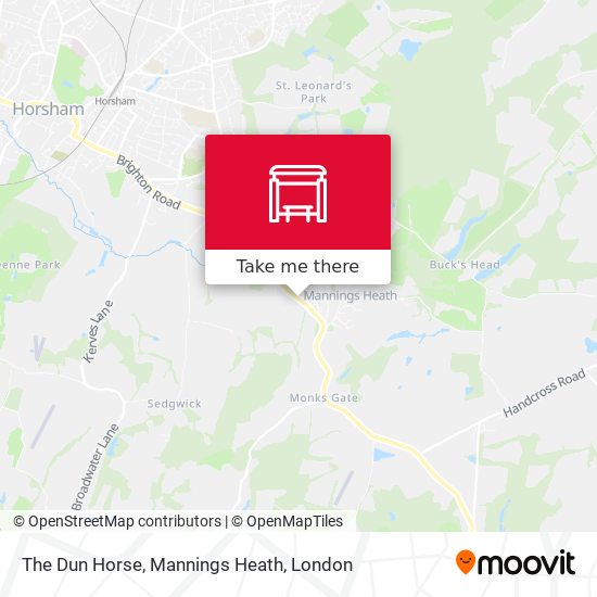 The Dun Horse, Mannings Heath map