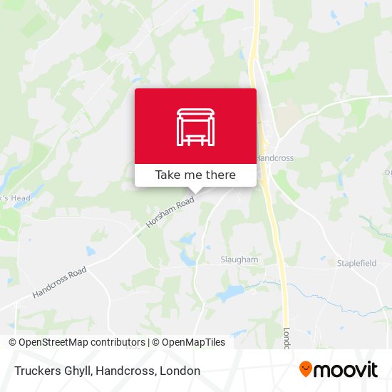Truckers Ghyll, Handcross map