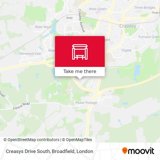 Creasys Drive South, Broadfield map