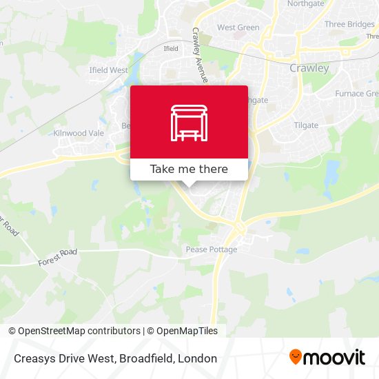 Creasys Drive West, Broadfield map