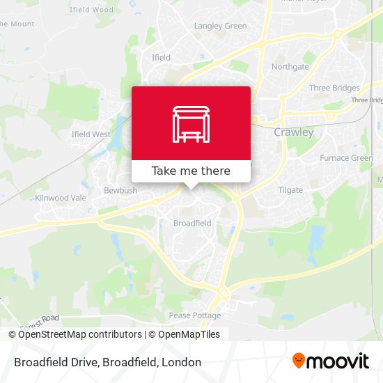 Broadfield Drive, Broadfield map