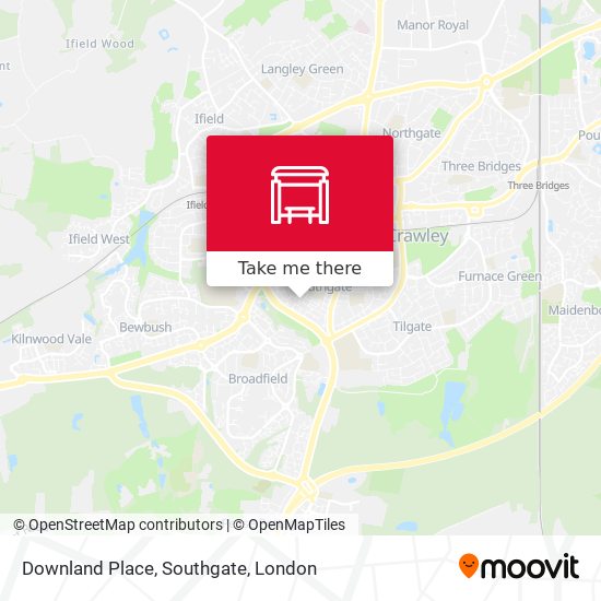 Downland Place, Southgate map