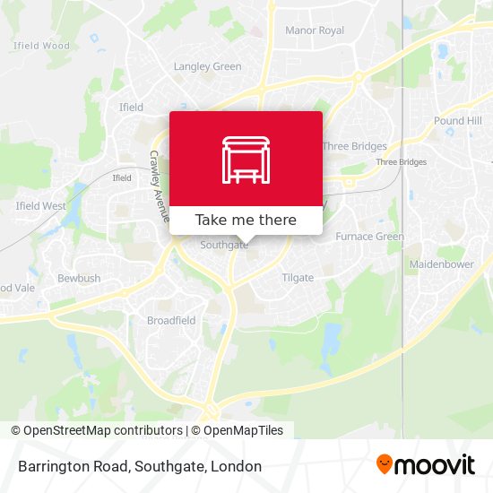 Barrington Road, Southgate map