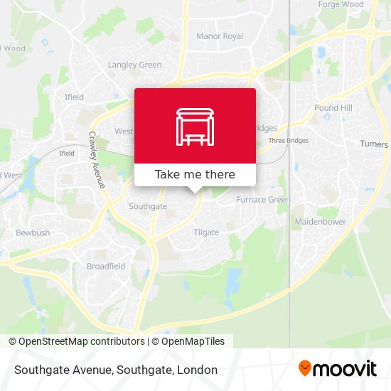 Southgate Avenue, Southgate map