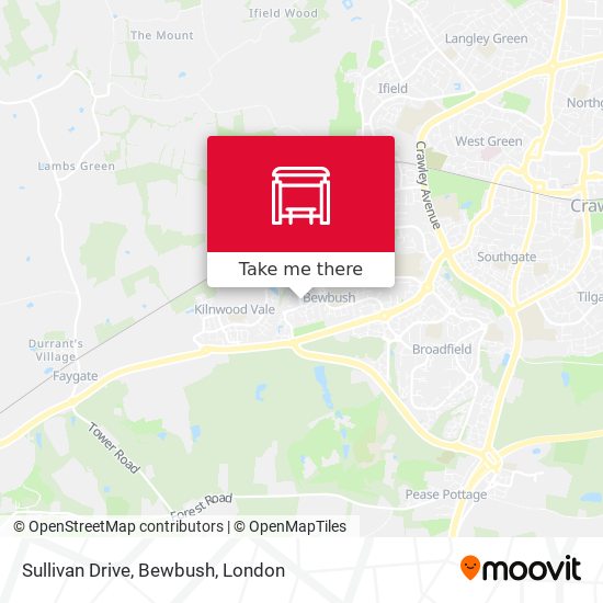 Sullivan Drive, Bewbush map
