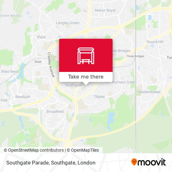 Southgate Parade, Southgate map