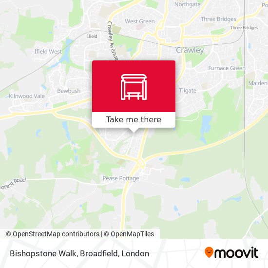Bishopstone Walk, Broadfield map