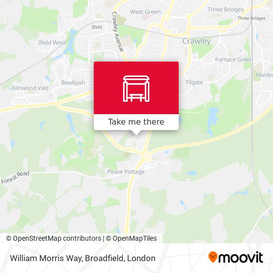 William Morris Way, Broadfield map