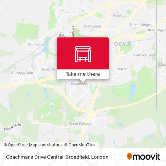 Coachmans Drive Central, Broadfield map