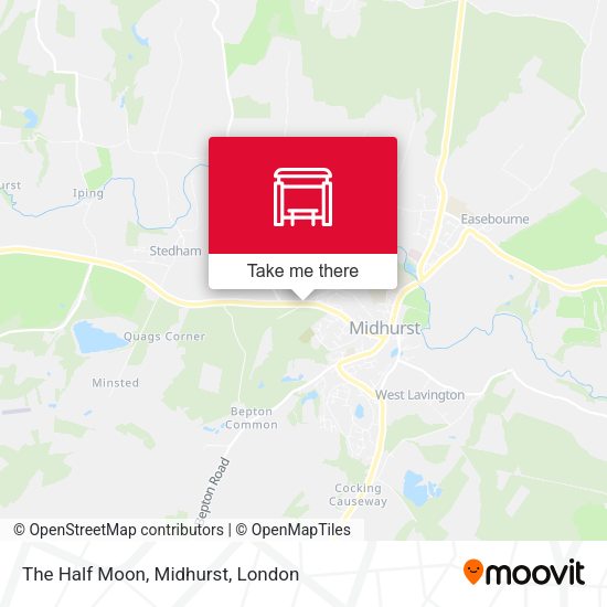 The Half Moon, Midhurst map