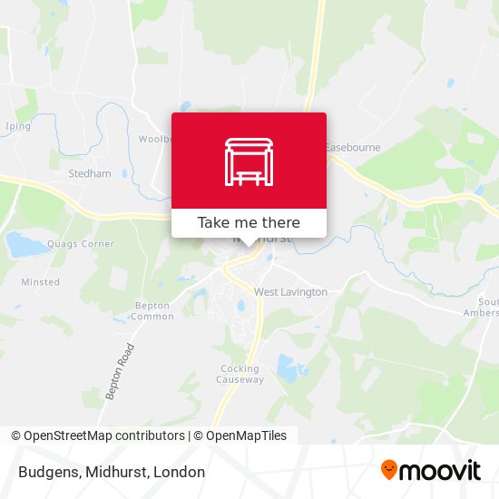 Budgens, Midhurst map