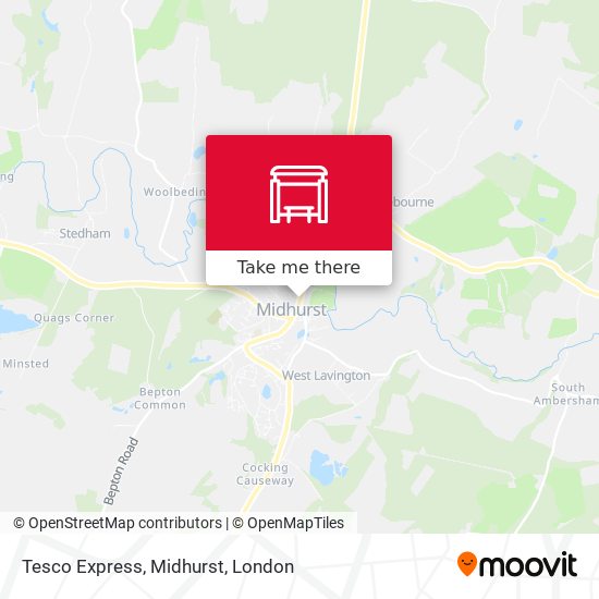 Tesco Express, Midhurst map