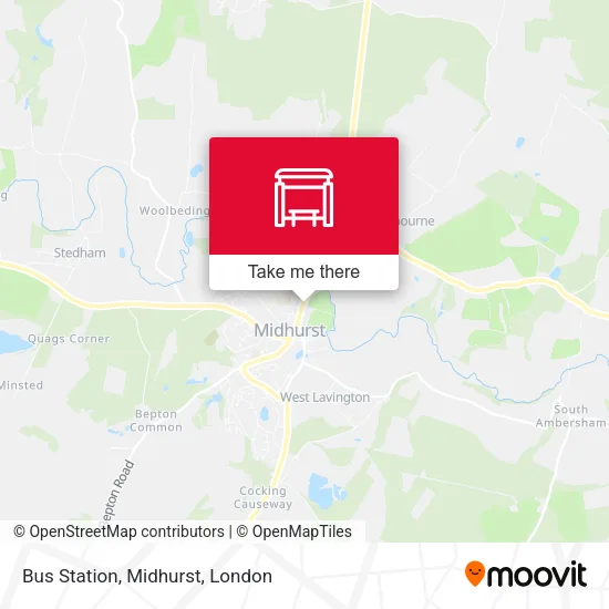 Bus Station, Midhurst map