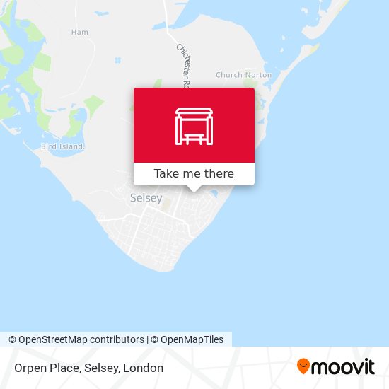 Orpen Place, Selsey map