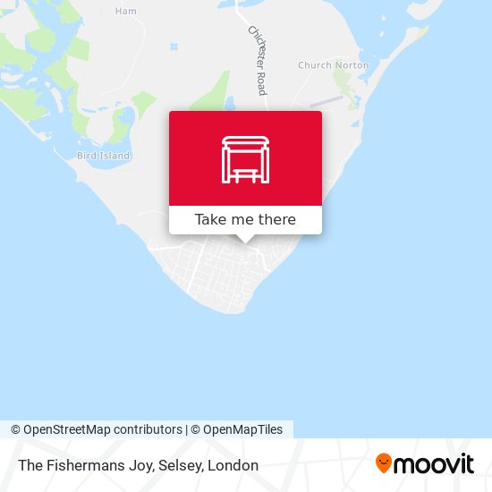 The Fishermans Joy, Selsey map