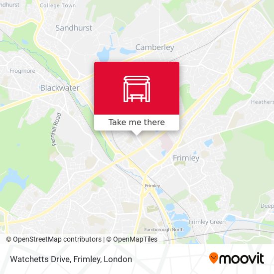 Watchetts Drive, Frimley map