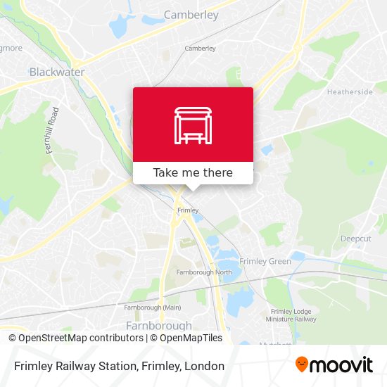 Frimley Railway Station, Frimley map
