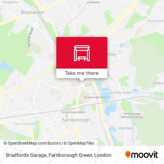 Bradfords Garage, Farnborough Green map