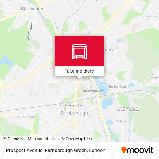 Prospect Avenue, Farnborough Green map