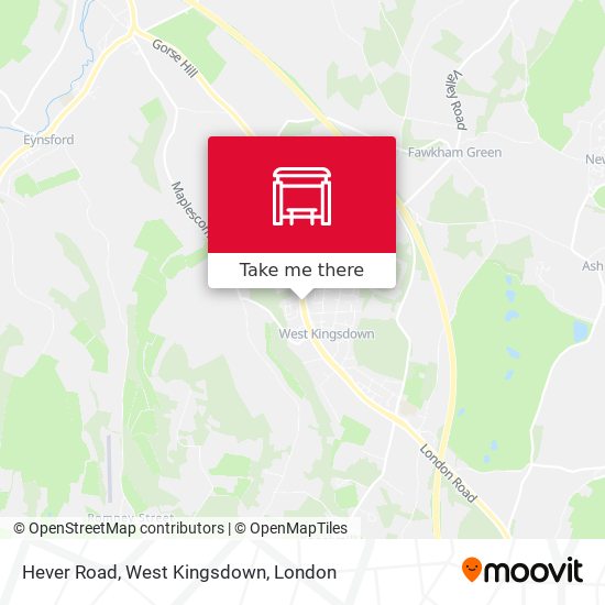 Hever Road, West Kingsdown map