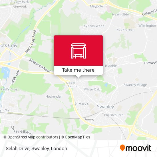 Selah Drive, Swanley map