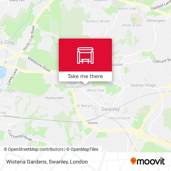 Wisteria Gardens, Swanley map