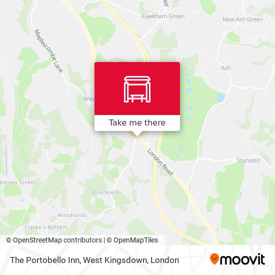 The Portobello Inn, West Kingsdown map