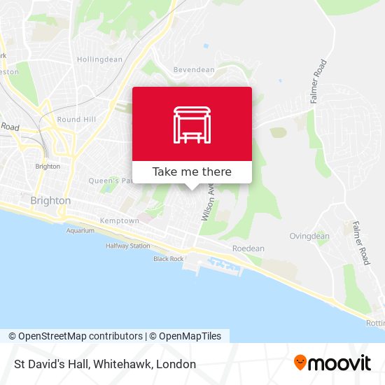 St David's Hall, Whitehawk map