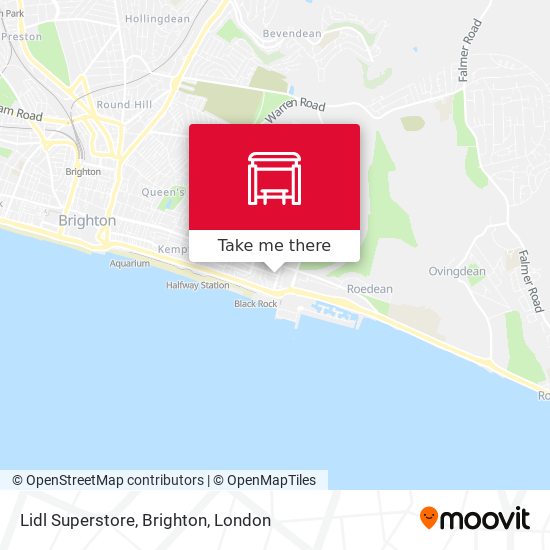 Lidl Superstore, Brighton map