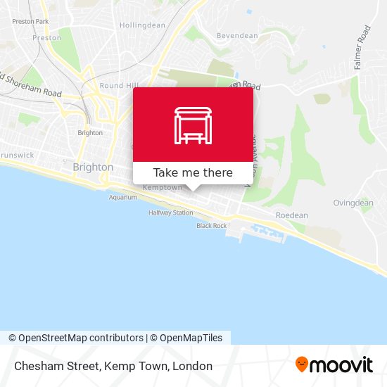 Chesham Street, Kemp Town map
