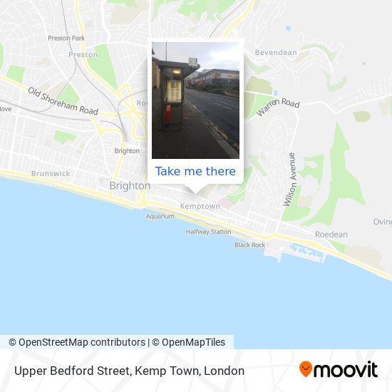Upper Bedford Street, Kemp Town map