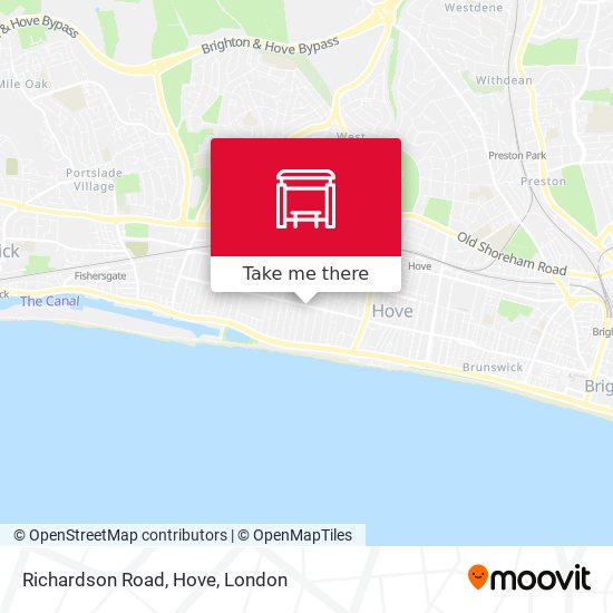 Richardson Road, Hove map