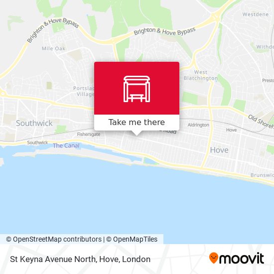 St Keyna Avenue North, Hove map