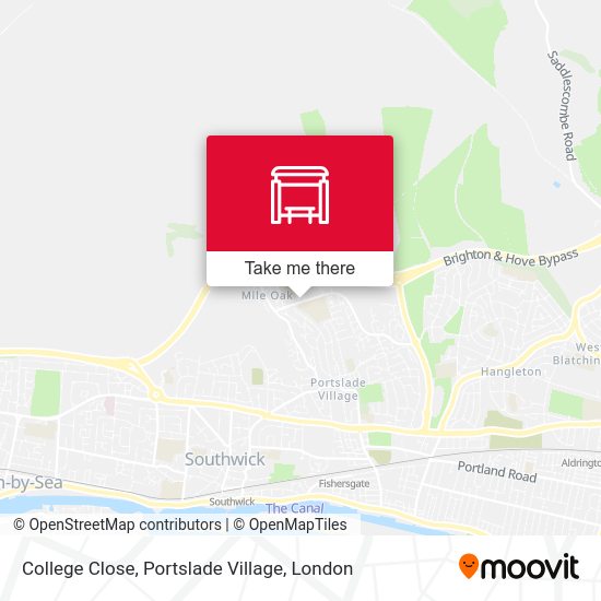 College Close, Portslade Village map