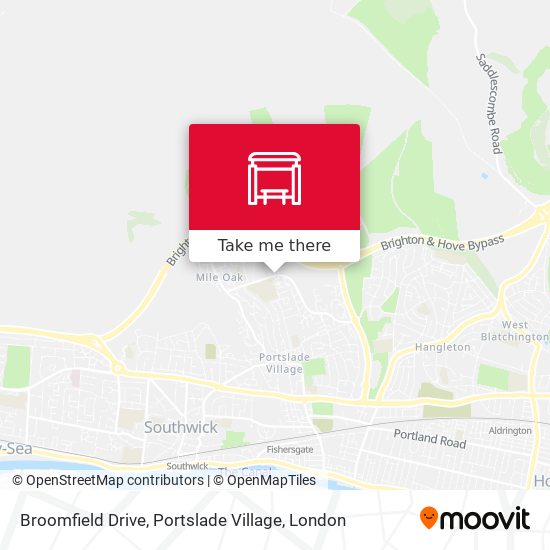 Broomfield Drive, Portslade Village map