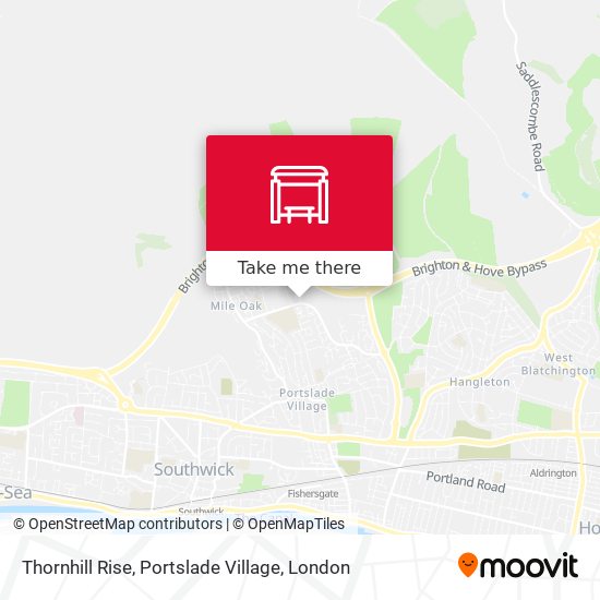 Thornhill Rise, Portslade Village map