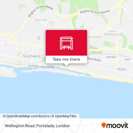 Wellington Road, Portslade map