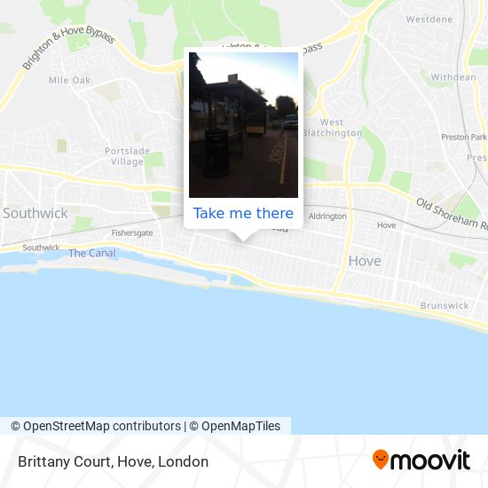 Brittany Court, Hove map