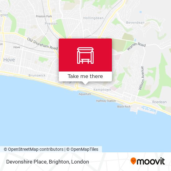 Devonshire Place, Brighton map