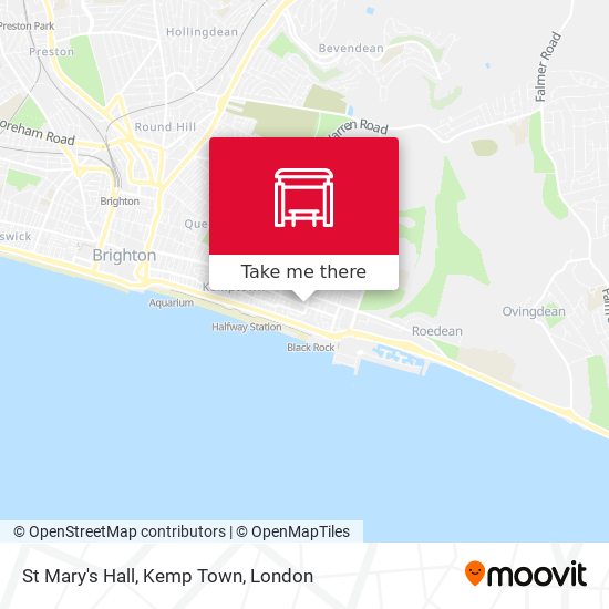 St Mary's Hall, Kemp Town map