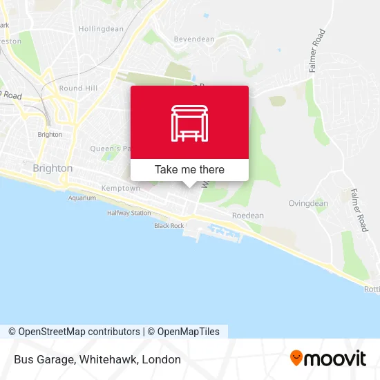 Bus Garage, Whitehawk map
