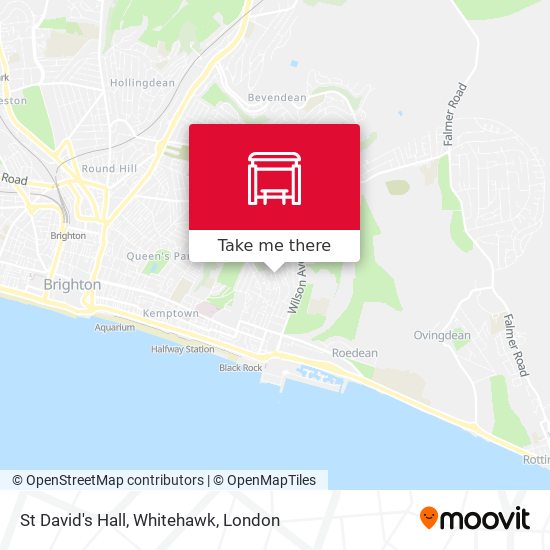 St David's Hall, Whitehawk map