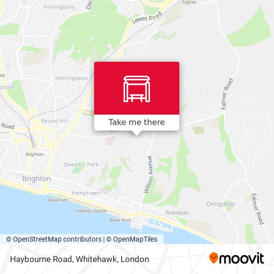 Haybourne Road, Whitehawk map