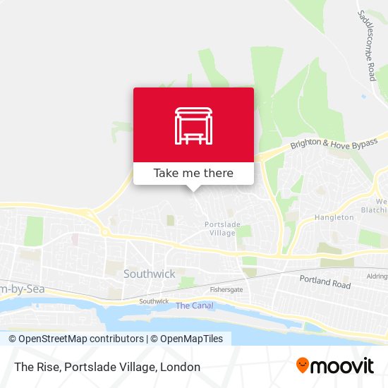 The Rise, Portslade Village map