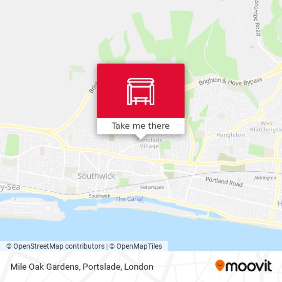 Mile Oak Gardens, Portslade map