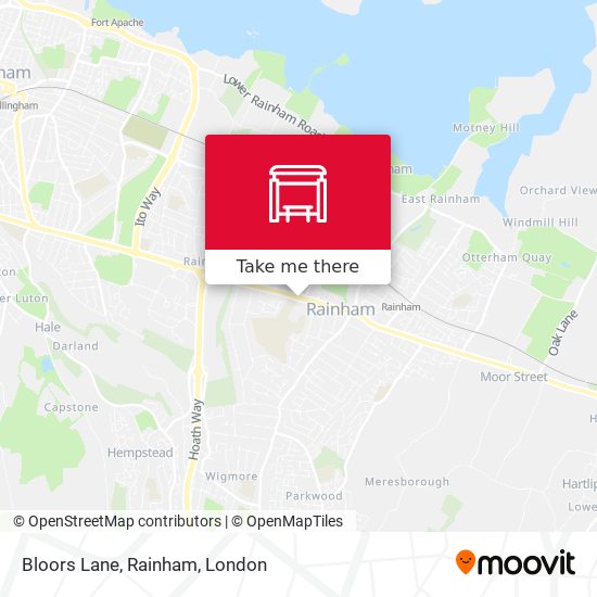 Bloors Lane, Rainham map
