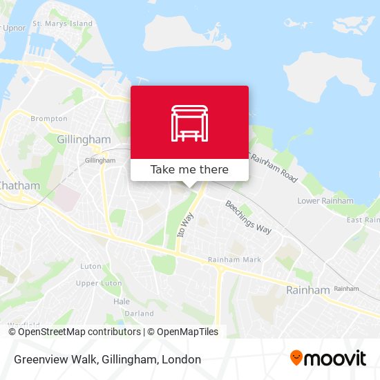 Greenview Walk, Gillingham map