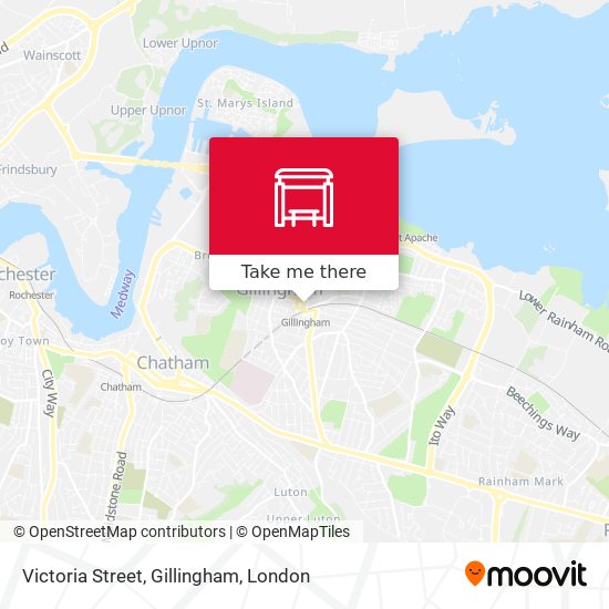 Victoria Street, Gillingham map